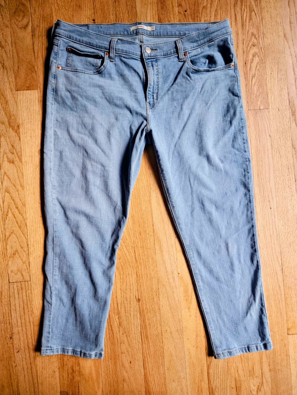 Levi's Light Wash Blue Boyfriend Denim Jeans